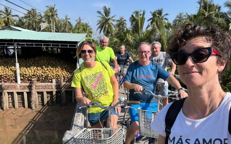 Balade à vélo à Ben Tre Vietnam