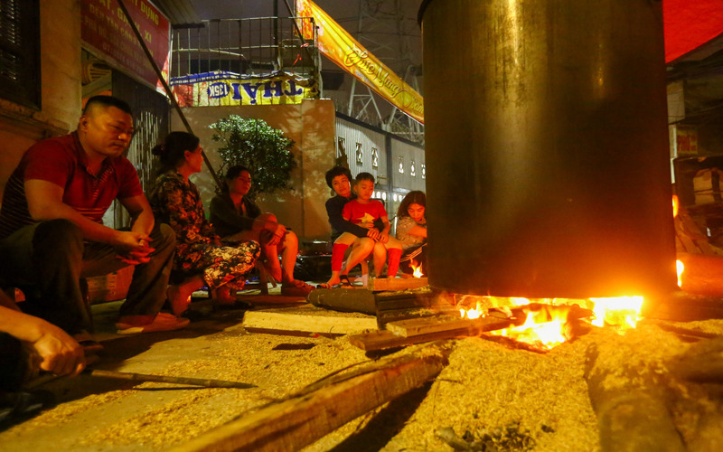 Cuisson de g&acirc;teau de riz gluant