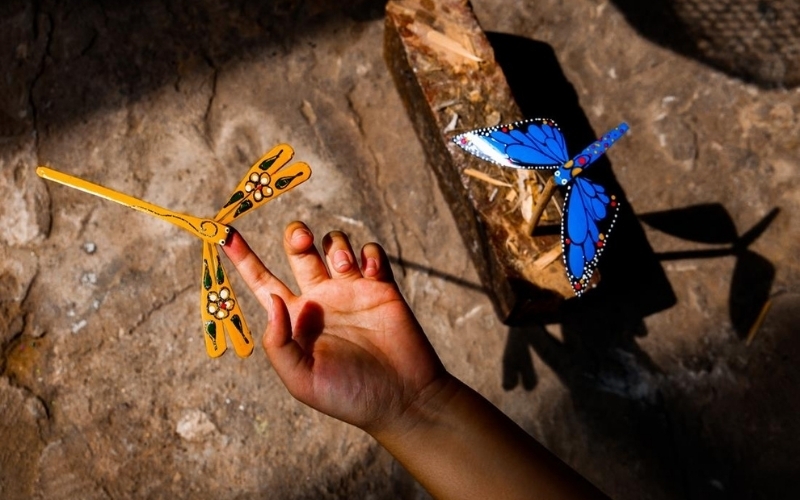 Village des libellues en bambou