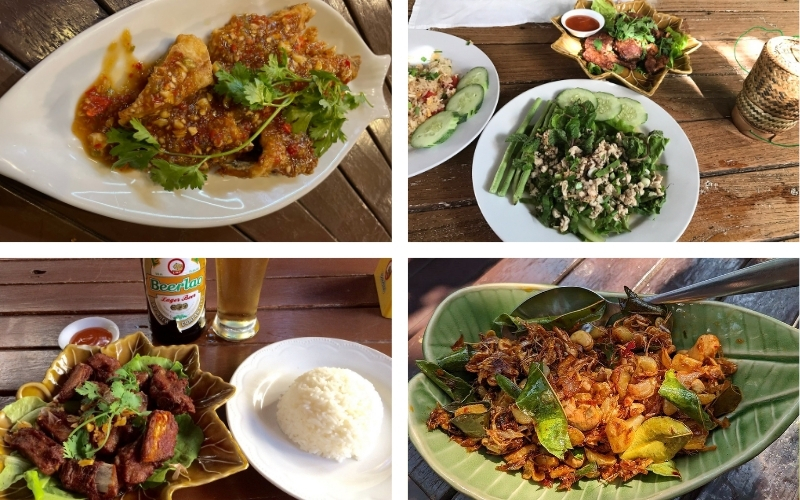 Manger &agrave; Luang Prabang