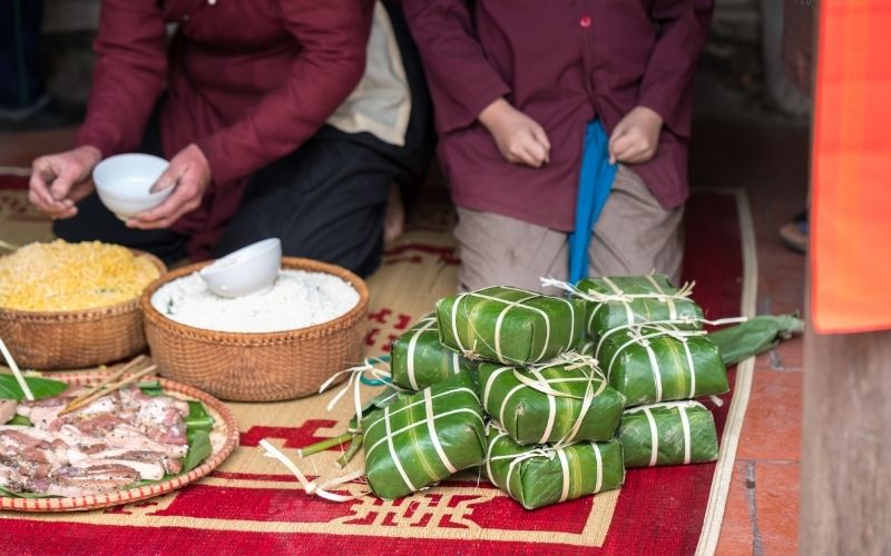 B&aacute;nh chưng T&ecirc;t vietnamien