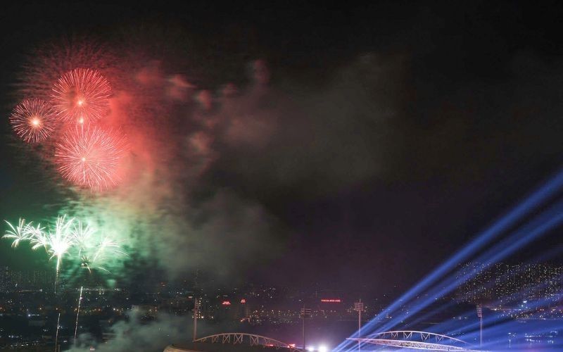 Feu d&rsquo;artifice du T&ecirc;t &agrave; Hanoi