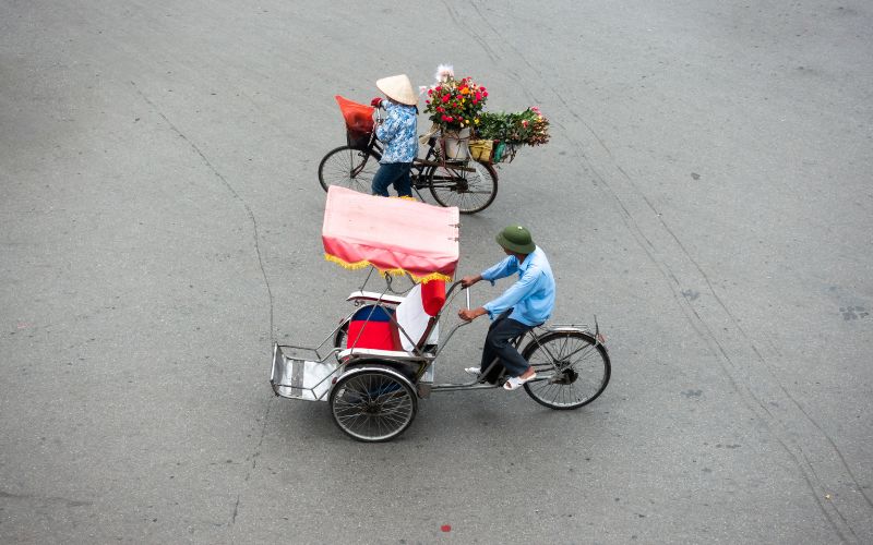 Cyclo-pousse au Vietnam